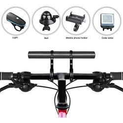 Enmoo Bike Handlebar Extender Aluminum Alloy Bicycle Handlebar Extension Bracket Bicycle Accessories for Holding Lamp Speedometer GPS Phone Mount Holder