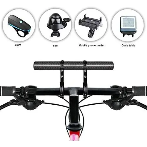 Enmoo Bike Handlebar Extender Aluminum Alloy Bicycle Handlebar Extension Bracket Bicycle Accessories for Holding Lamp Speedometer GPS Phone Mount Holder Enmoo Bike Handlebar Extender Aluminum Alloy Bicycle Handlebar Extension Bracket Bicycle Accessories for Holding Lamp Speedometer GPS Phone Mount Holder