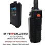 BaoFeng BF-F8HP (UV-5R 3rd Gen) 8-Watt Dual Band Two-Way Radio (136-174MHz VHF & 400-520MHz UHF) Includes Full Kit with Large Battery