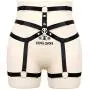 bondage harness Womens Harness Gothic Leg Strappy Lingerie Body Harness Garter Belt Plus Size Elastic Adjustable Black (Black) bondage harness Womens Harness Gothic Leg Strappy Lingerie Body Harness Garter Belt Plus Size Elastic Adjustable Black (Black)