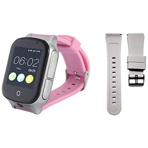 (Give Replaceable Strap) 3G GPS Watch for Kids Elderly,WiFi Phone Call, KKBear Real-time Tracking, Geo-Fence Touch Screen Camera SOS Alarm Anti-Lost GPS Tracker Suitable for Dementia Alzheimers