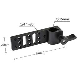 CAMVATE 15mm Rod Clamp Cheeseplate for Power Outlet