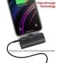 iWALK Mini Portable Charger for iPhone with Built in Cable, 3350mAh Ultra-Compact Power Bank External Battery Pack Charger Compatible with iPhone 11 pro/Xs/XS Max/XR/X/8/7/6/Plus Airpods and More