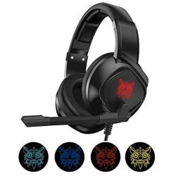 New Pro Gaming Headphone with Microphone for Xbox One, PS4, PC, HD Stereo Surround Sound, Dynamic Bass, Noise Cancelling, RGB LED Light, Gaming Headset by VibroZ