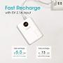 ROMOSS 10000mAh Power Bank OM10, 3 Inputs & 2 Outputs Fast Charge Portable Charger, Type-C External Battery Pack Compatible for iPhone 11, iPhone Xs, iPhone 8, iPhone 7, Samsung S20