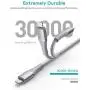 Xcentz iPhone 11 Charger, USB C to Lightning Cable [3ft Apple MFi Certified] Fast Charging Power Delivery Nylon Braided iPhone Cable for iPhone 11/11 Pro/11 Pro Max/XS Max/XS/XR/X/8/8 Plus, Silver