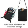 KEAFOLS Travel Pouch Neck Wallet Family Passport Holder Organizer Case with RFID Blocking,Security Zipper Concealed Organized Wallet to Keep Cash Documents Safe Travel in Peace