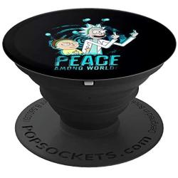 Middle Finger Peace Among Worlds PopSockets Grip and Stand for Phones and Tablets