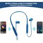 Friencity Bluetooth Headphones Earbuds for TV Watching w/Faststream Low Latency, Wireless Neckband Earphones with Noise Cancelling Mic for PC Cell Phones, 16H Playtime, Pair to Transmitter No Delay