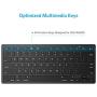 OMOTON Ultra-Slim Bluetooth Keyboard Compatible with iPad 10.2-inch/ 9.7-inch, iPad Air 10.5, iPad Pro 11/12.9, iPad Mini 5/4, iPhone and Other Bluetooth Enabled Devices, Black