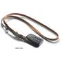 FORCEHOLD Leather Zipper Steel Detachable Push Button Buckle Car Key Lanyard,ID Card Holder Neck Straps,Phone Holder Straps Necklace,Mobile Phone Anti-Lost Anti-Theft Rope Straps (Brown)