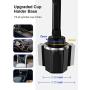 Car Cup Holder Phone Mount, SPARIN [Upgraded] Adjustable Car Phone Mount Cup Holder for iPhone 11/11 Pro / 11 Pro Max/X, Samsung Galaxy S20/S10/S9 Note 10/9/8, Google, GPS and More, Black