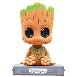 Cartoon Groot Car Dashboard Bobblehead Doll Cute Car Accessories, Supper Hero Groot Gobble Heads For Dashboards Car Interior Accessories, Anime Hero Bobblehead Mobile Phone Holder Car Decorations