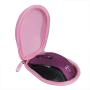 Hermitshell Hard Travel Case Fits VicTsing MM057 2.4G Wireless Portable Mobile Mouse Optical Mice (Only Case) (Pink)