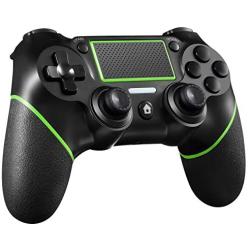 PS4 Controller ORDA Wireless Gamepad for Playstation 4/Pro/Slim/PC and Laptop with Motion Motors and Audio Function, Mini LED Indicator, USB Cable and Anti-Slip - Green