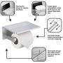 Smarthome Toilet Paper Holder with Shelf – Silver Anti-Rust Aluminum Tissue Roll Holder with Phone Shelf for Modern Bathroom, 3M Self Adhesive No Drilling or Wall-Mounted with Screws