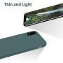 OTOFLY iPhone XR Case,Ultra Slim Fit iPhone Case Liquid Silicone Gel Cover with Full Body Protection Anti-Scratch Shockproof Case Compatible with iPhone XR 6.1 inch, [Upgraded Version] (Pine Green)