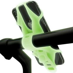 Bone Universal Bike Phone Mount (Upgraded Ver.) Bicycle Handlebar Stroller Cell Phone Holder for iPhone Xs Max XR X 8 7 Plus Samsung Galaxy S10 S9 S8 Note 9 Smartphone-Luminous Green(Glow in The Dark)