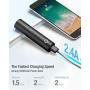 POWERADD EnergyCell 5000 High-Speed Charging Portable Charger, The Lightest 5000mAh Slim Power Bank with 2.4A Output, for iPhone 11 XS X 8 Plus Samsung S10 Google LG iPad and More（Black）