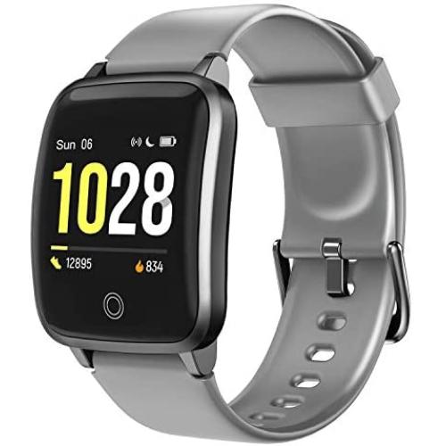 LETSCOM Smart Watch, Fitness Trackers with Heart Rate Monitor Step Calorie Counter Sleep Monitor, IP68 Waterproof Smartwatch 1.3" Color Screen, Activity Tracker Pedometer for Women and Men