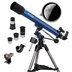 Meade Instruments – Polaris 70mm Aperture, Portable Backyard Refracting Astronomy Telescope for Beginners –Stable German Equatorial (GEM) Manual Mount – Multiple Eyepieces & Accessories Included