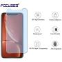 Focuses iPhone 11 Screen Protector, iPhone XR Screen Protector, Anti Blue Light Tempered Glass Film for Apple iPhone XR & iPhone 11,3-Pack