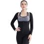 Valentina Womens Long Sleeve Arm Shaper Slimming Shirt Waist Cincher Firm Control Bodysuit for Weight Loss