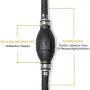 NORSMIC Hand Siphon Pump (6.25 feet Long) for Motorcycle/Car/Truck/Lawn Mower/Generator, Widely Used to Transfer Various Liquid Like Water/Gas/Gasoline/Petrol/Diesel/Oil/Fuel