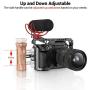 SMALLRIG Side Wooden Handle Grip for DSLR Camera Cage w/Cold Shoe Mount, Threaded Holes, Direction Changeable - 2093
