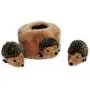 ZippyPaws - Woodland Friends Burrow, Interactive Squeaky Hide and Seek Plush Dog Toy