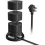BESTEK 12 Outlets Power Strip Tower with 3 USB Ports Stackable Design Extend to 14 AC Outlets for PC Laptop Mobiles,6 Feet Extension Cord,Black BESTEK 12 Outlets Power Strip Tower with 3 USB Ports Stackable Design Extend to 14 AC Outlets for PC Laptop Mobiles,6 Feet Extension Cord,Black