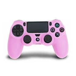 HDE Silicone Controller Skin for PS4 DualShock Controllers Colorful Protective Grip for Sony Playstation 4 Wireless Game Controllers (Light Pink)