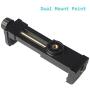 iPhone Tripod Mount Adapter Universal Cell Phone Tripod Mount, Vertical Horizontal Adjustable Clamp 2.3~4.0" Wide