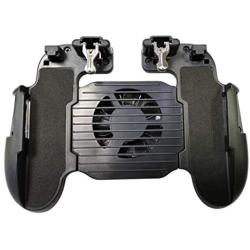 Boliaman Gaming Grip with Portable Charger Cooling Fan,for PUBG Mobile Controller Mobile Game Trigger Joystick for 4-6.5" Phone