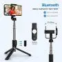 Yoozon Selfie Stick Bluetooth, Extendable Selfie Stick with Wireless Remote and Tripod Stand Selfie Stick for iPhone X/iPhone 8/8 Plus/iPhone 7/iPhone 7 Plus/Galaxy Note 8/S8 /S8 Plus/Google More