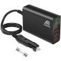 Car Charger, AI AIKENUO 96W Quick Charge USB Cars Charger Adapter, 12V-24V Multi Ports QC 3.0 USB Auto Splitter Fast Charging for Galaxy S10 S9 Plus, Compatible with iPhone & Android