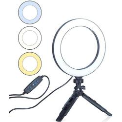 yerflew Selfie LED Ring Fill Light Photo Video Dimmable Lamp On-Camera Video Lights