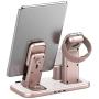Beacoo Upgraded 3 in 1 Charging Stand for iWatch Series 5/4/3/2/1, Charging Station Dock Compatible with Airpods Pro/1/2 iPhone 11/pro/max/Xs/X Max/XR/X/8/8Plus/7/6S(Charger & Cables Required)