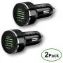Car Charger, 48W 6A Dual-Port QC 3.0 Fast USB Car Charger Adapter Compatible for Galaxy S10+ Note 10, iPhone 11 Pro XS Max iPad Pro, Moto, LG, Pixel, OnePlus, Huawei and More.[2Pack]