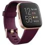 Fitbit Versa 2 Health and Fitness Smartwatch with Heart Rate, Music, Alexa Built-In, Sleep and Swim Tracking, Bordeaux/Copper Rose, One Size (S and L Bands Included)