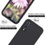 Vinve Samsung Galaxy A50 Case with Tempered Glass Screen Protector [2 Pack], Liquid Silicone Slim Fit Drop Protection Case for Galaxy A50 (Black)