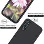 Vinve Samsung Galaxy A50 Case with Tempered Glass Screen Protector [2 Pack], Liquid Silicone Slim Fit Drop Protection Case for Galaxy A50 (Black)
