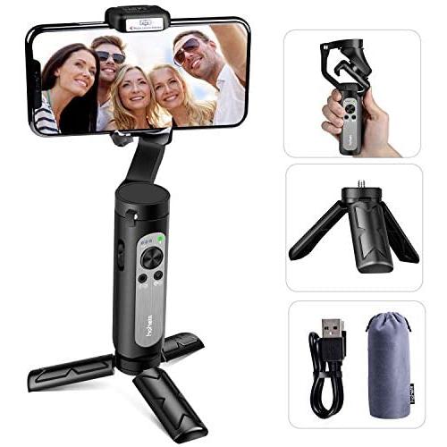 Hohem iSteady X Gimbal Stabilizer for Smartphone, Lightweight and Foldable Phone Stabilizer for Smooth Shooting & Stable Video Recording, 3Axis Handheld Stabilizer Compatible with iPhone and Android