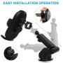Wireless Car Charger Mount, HonShoop Auto-Clamping Qi 10W 7.5W Fast Charging Car Phone Holder Air Vent Compatible with iPhone X/XR/Xs/Xs Max/8/8 Plus ect