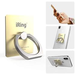 iRing Original by AAUXX Cell Phone Ring Holder, Mobile Finger Grip Ring Stand Compatible with iPhone, Samsung, Other Android Smartphones and Tablets.(Champagne Gold)