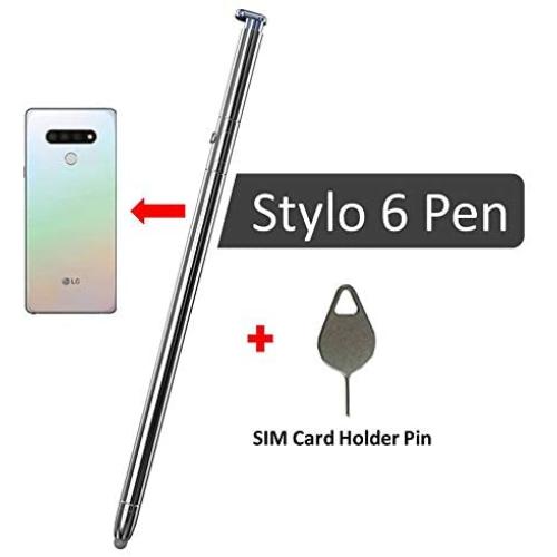 Stylo 6 Pen Touch Stylus Pen Replacement Part for LG Stylo 6 Stylus 6 Q730AM Q730VS Q730MS Q730PS Q730CS Q730MA All Version LCD Touch Pen Stylus Pen + Eject Pin (White Phone Pen)