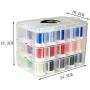 Simthread Machine Embroidery Thread Polyester 63 Colors with Plastic Storage Box for Embroidery,Sewing Machines