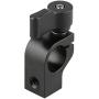 CAMVATE 15mm Single Rod Clamp with Two 1/4"-20 Screw Hole for Camera DSLR Rail System(Black)