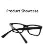 LH Anion Quantum Anti-Blu-ray Anti-Radiation Flat Glasses, wear Comfortable Night Work Play Games Mobile Phone Protection Eyes (Black)