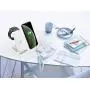 Wireless Charger Stand 3 in 1 Wireless Charging Station for Apple Watch 5/4/3/2/1 Airpods 2/ Pro Premium Qi-Certified Fast Cordless Charger for iPhone 11/Xs/X Max/XR/X/8/8Plus/Samsung S9/Note9-White